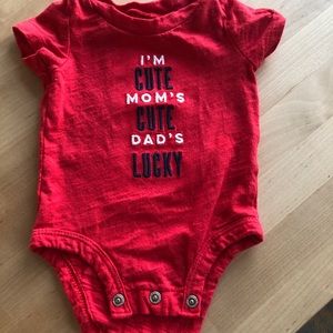 Dad’s lucky onesie